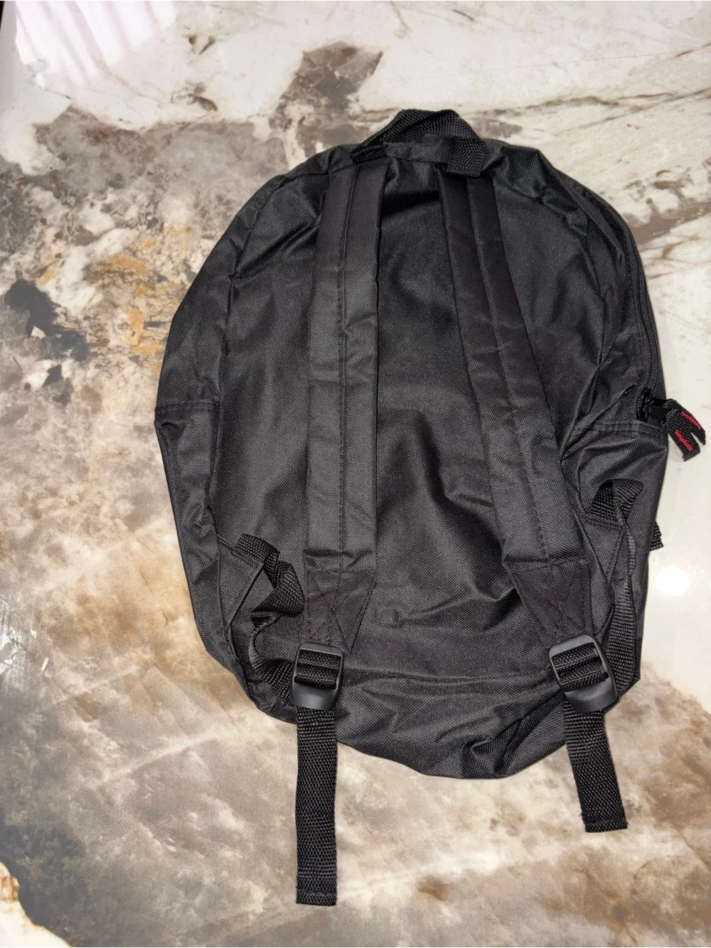 s Black Men's Everyday Backpack with Front Zip Pocket